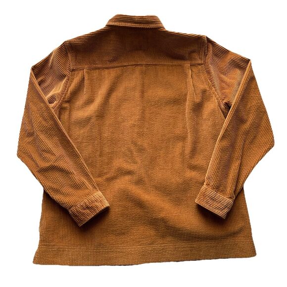 L.L. Bean Womens L Comfort Cord Shirt Jacket Brown Corduroy Button Front Shacket - Picture 2 of 10